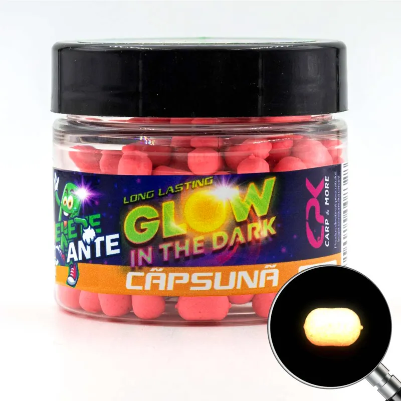 CPK Pelete Flotante Feeder Glow In The Dark 6mm - Glow In The Dark Strawberry