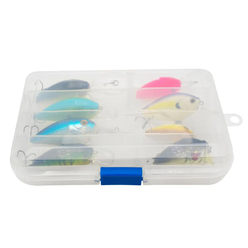 Crankbait Wobblerset 8 Wobbler - 1 Zubehörbox