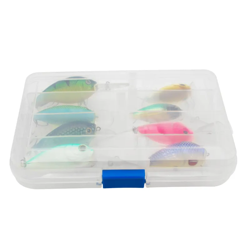 Crankbait Wobblerset 8 Wobbler - 1 Zubehörbox