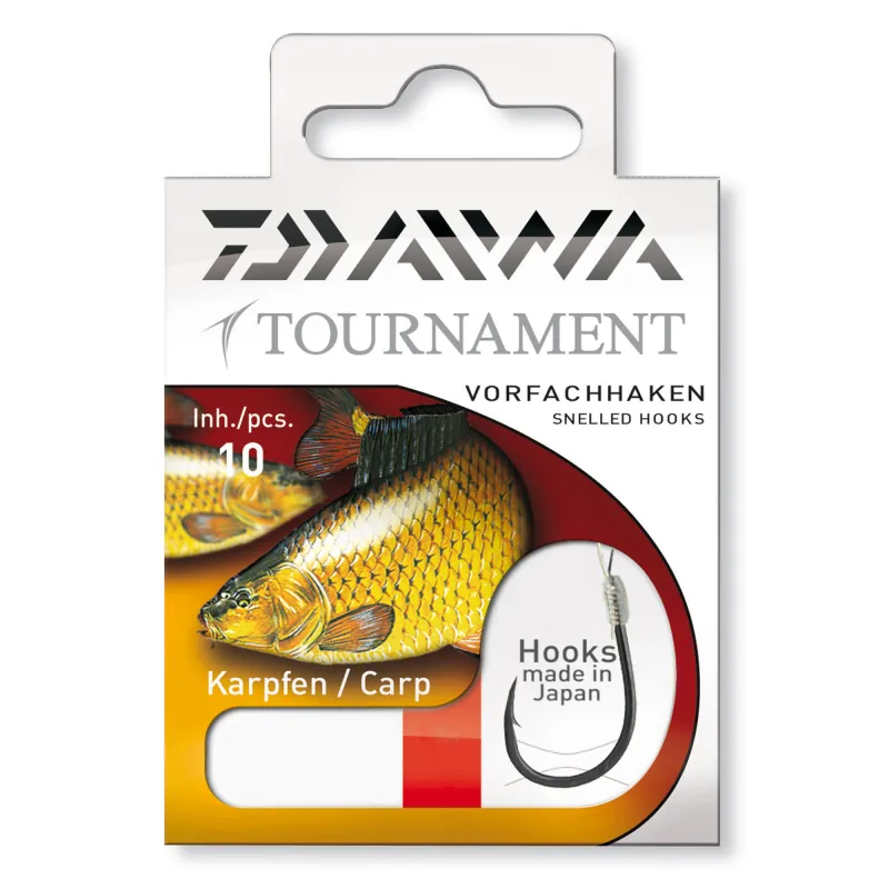 Daiwa Tournament Karpfenhaken Gr.6 60cm - Gr.6 - 0,25mm - 10Stück
