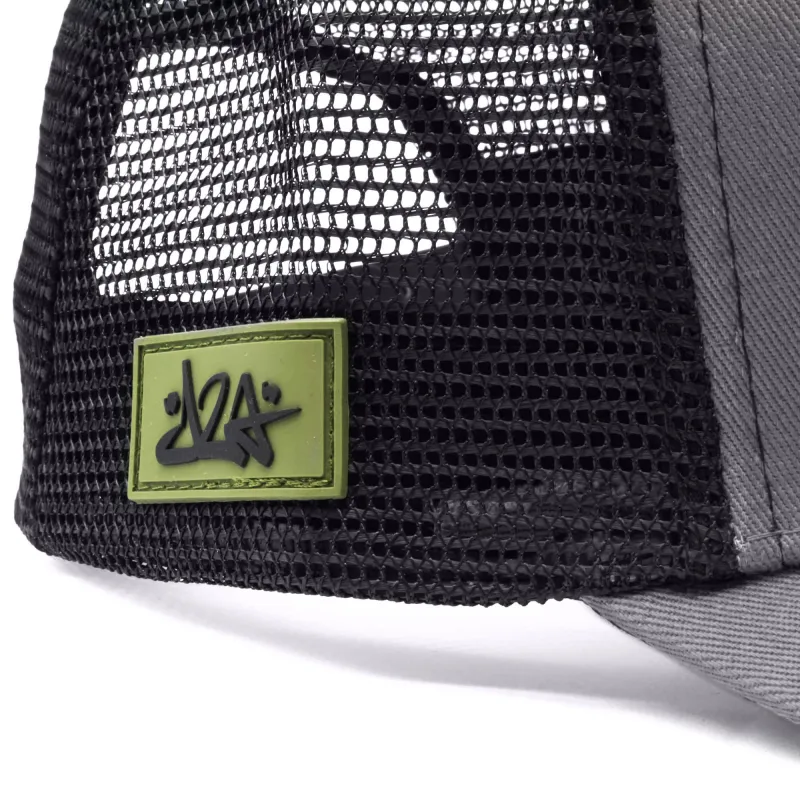 Dein Lieblingsangler DLA Trucker/Mesh Cap grau - Perch - Gr.uni