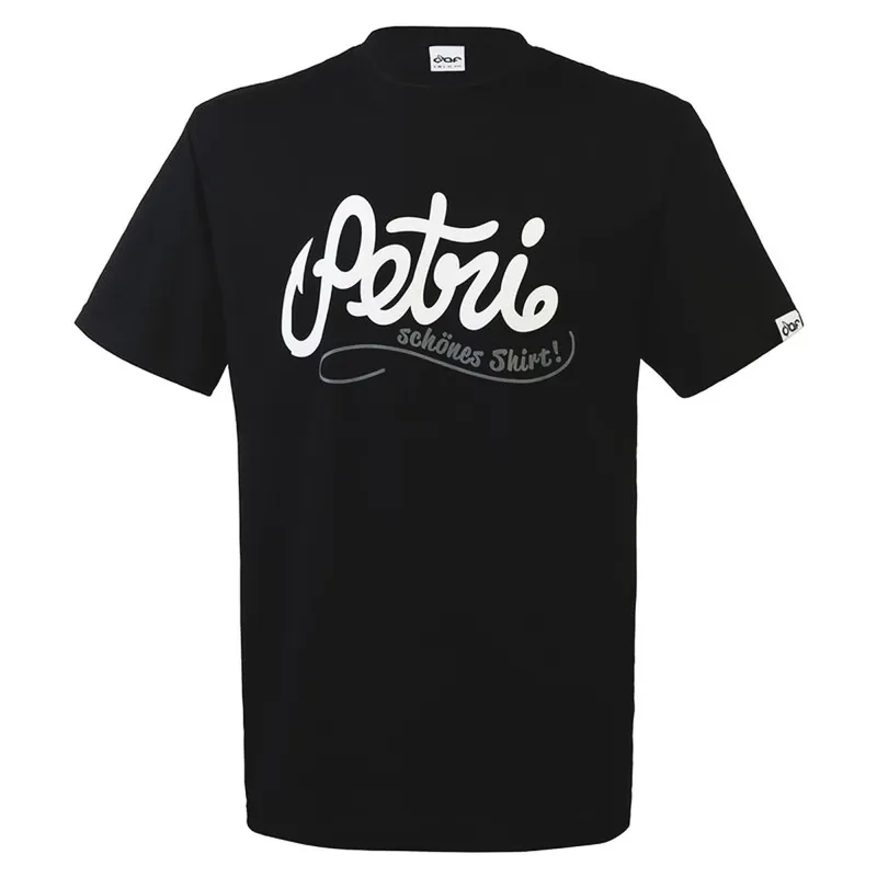 Dicht am Fisch Petri, schönes Shirt - schwarz Gr. S