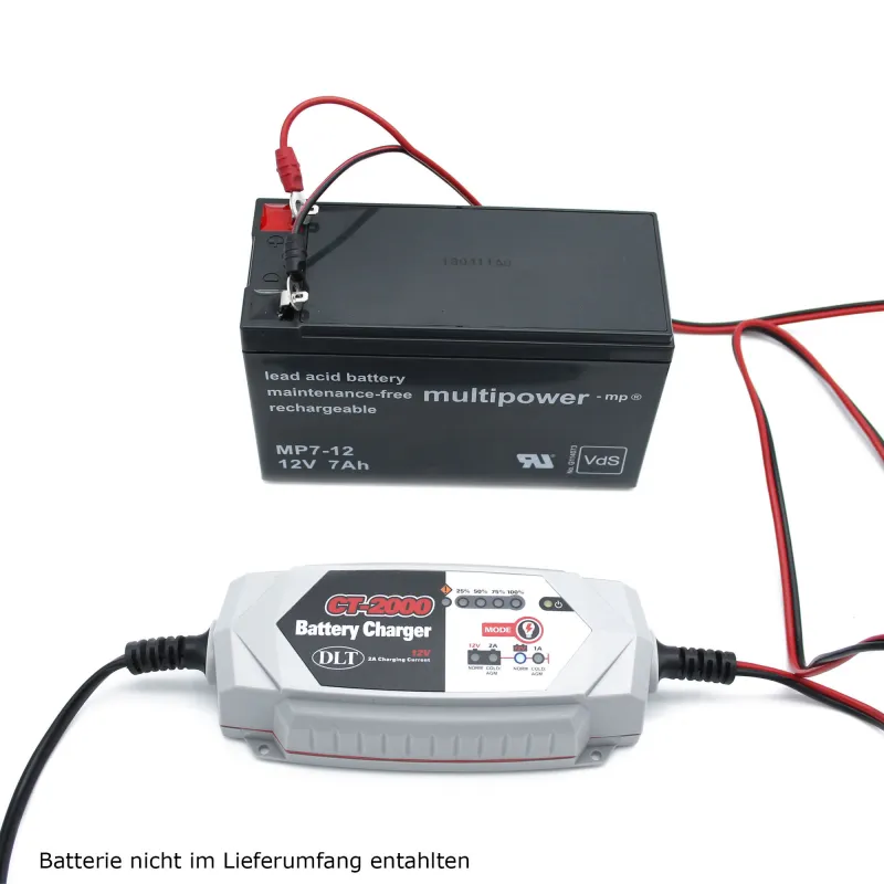 DLT CT-2000 12V Vollautomatisches Batterieladegerät