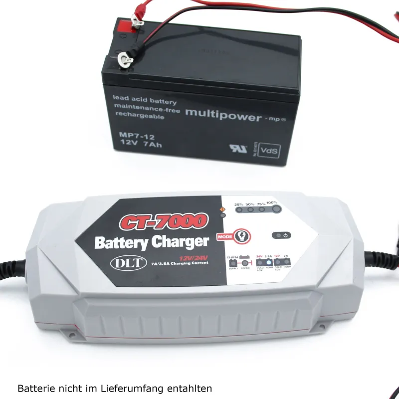 DLT CT-7000 12V/ 24V Vollautomatisches Batterieladegerät