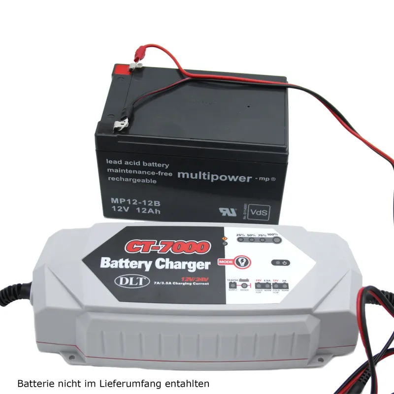 DLT CT-7000 12V/ 24V Vollautomatisches Batterieladegerät