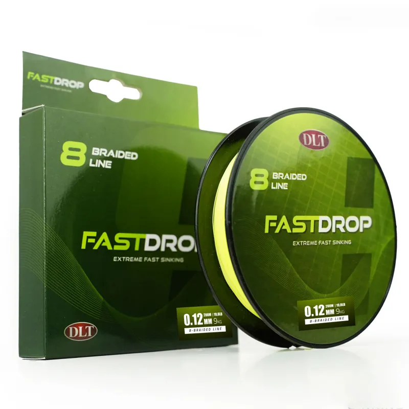 DLT FastDrop 8-Braid sinking - 200m - 0,12mm - yellow