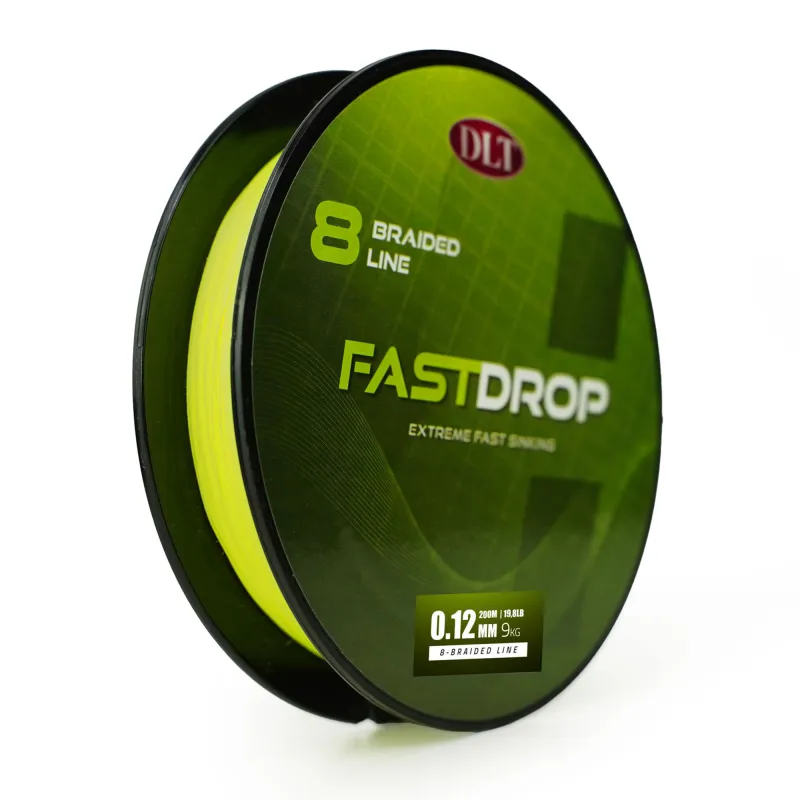 DLT FastDrop 8-Braid sinking - 200m - 0,16mm - yellow