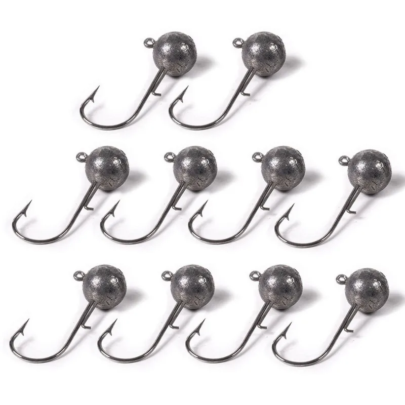 DLT Round Jighead Hakengröße 1 - 5g - 10 Stück