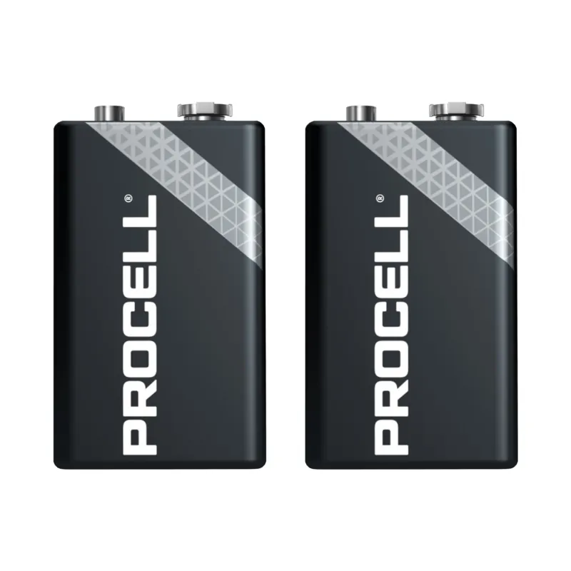 Duracell Batterie Alkaline Industrial 9V Block 6LF22- 2 Stück