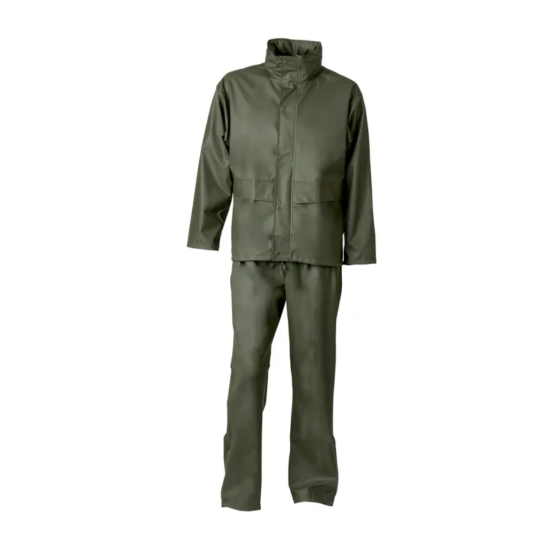 Elka Dry Zone Jacke und Bundhose Regenanzug oliv - Gr. S