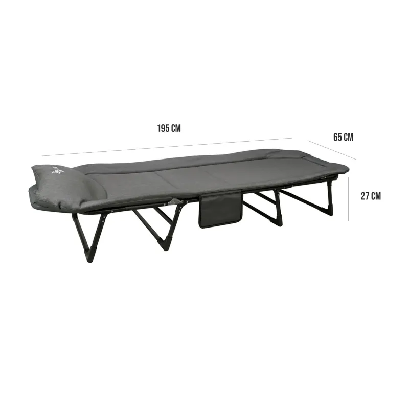 EuroCatch Faltbare Campingliege 195×65×27 cm
