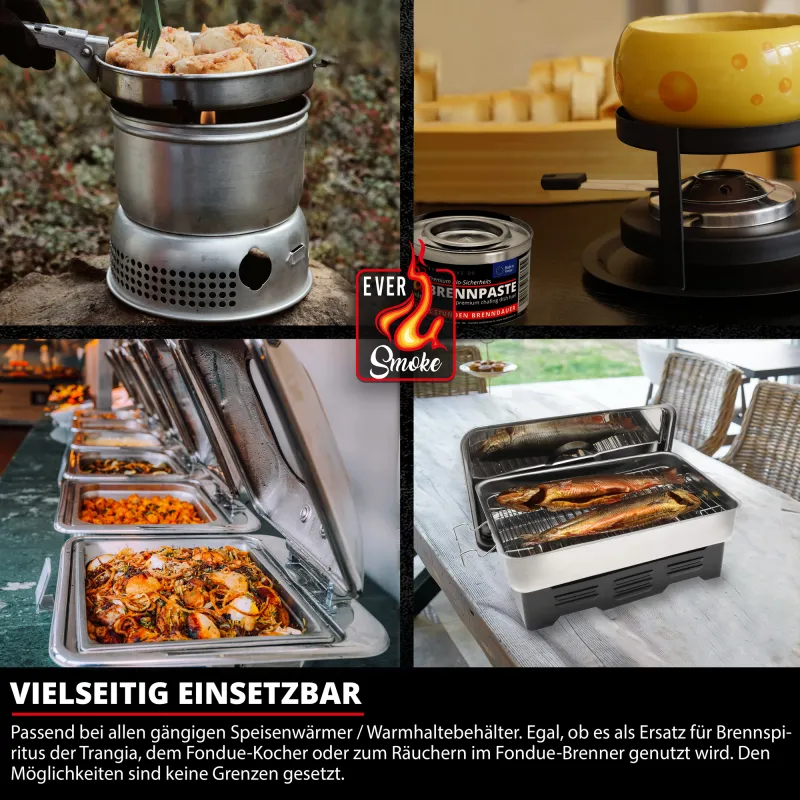 Eversmoke Premium Sicherheits Brennpaste / Brenngel 200g, 3 Stück