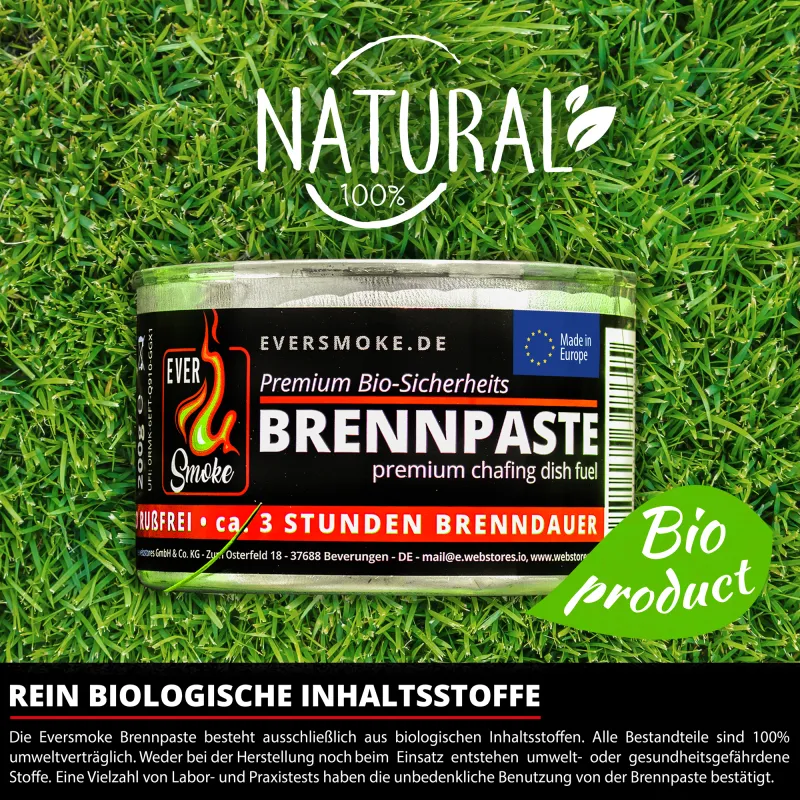 Eversmoke Premium Sicherheits Brennpaste / Brenngel 200g, 48 Stück