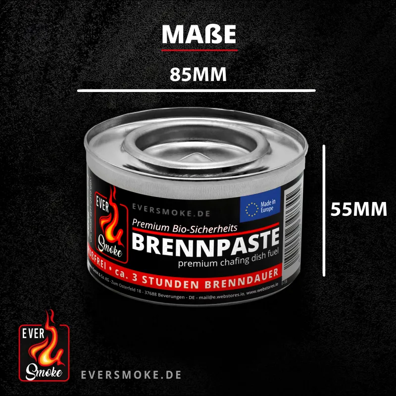 Eversmoke Premium Sicherheits Brennpaste / Brenngel 200g, 6 Stück