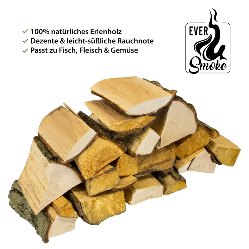 Eversmoke Premium Wood Chunks 1.5 kg - Erle