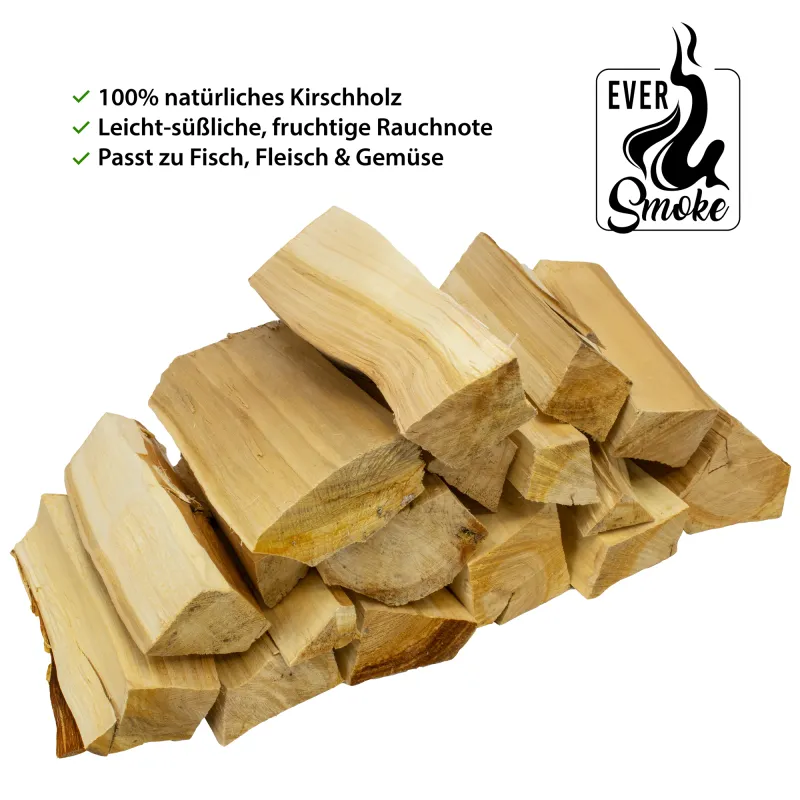 Eversmoke Premium Wood Chunks 1.5 kg - Kirsche