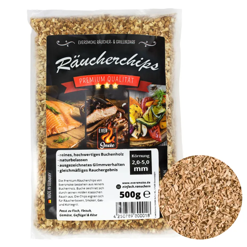 Eversmoke Räucherofen Excellent II Large Gas Large - 44x28x120cm - Edelstahl mit Sichtscheibe & Gasbrenner - 1Stück