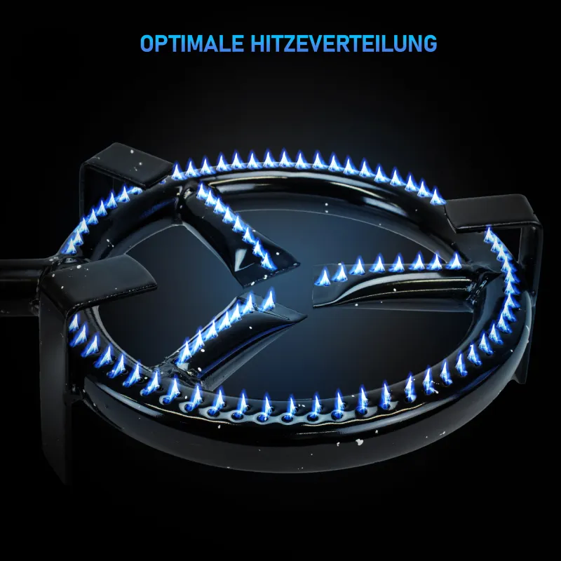 Eversmoke Räucherofenset Excellent II Medium Gas Medium - 45x28x81cm - Edelstahl mit Sichtscheibe - 1Stück