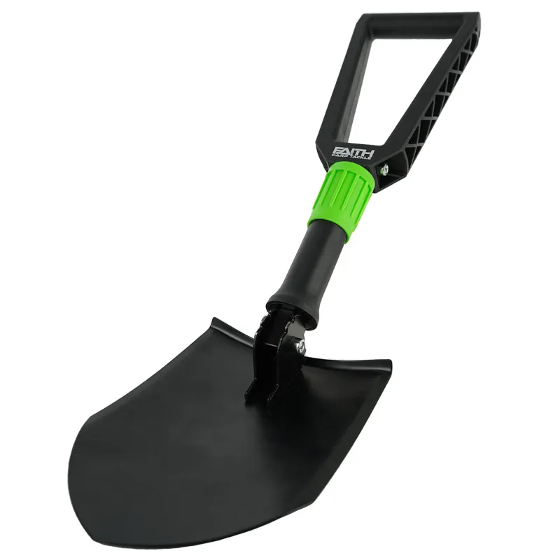 Faith Angler Klapp-Spaten 57cm - schwarz/grün