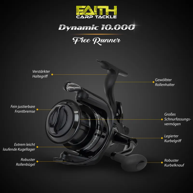 Faith Dynamic 10.000 360m/0,40mm - 4,9:1 - 586g