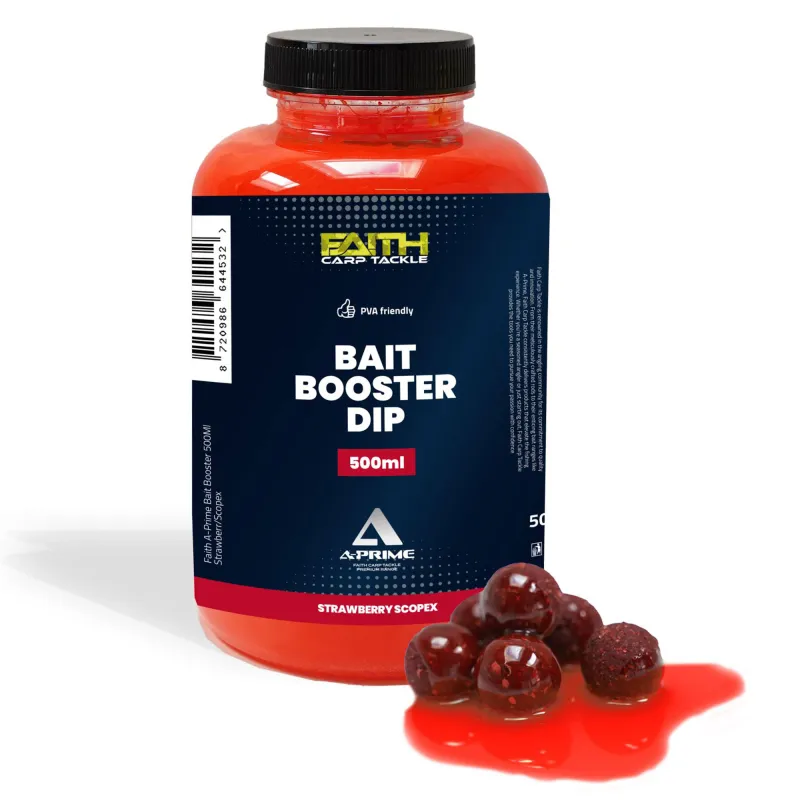 Faith A-Prime Bait Booster Dip Strawberry & Scopex - 500ml