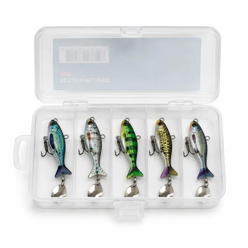 Fish-XPro LifeMetal Tail Spinner Set 4,5cm - 23g - 5 Farben
