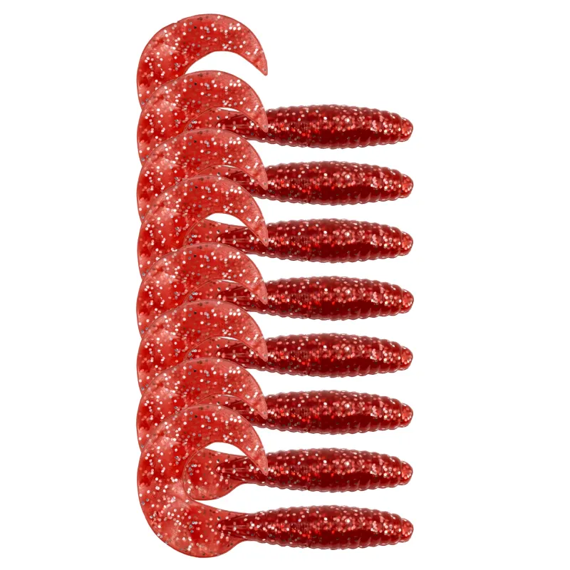 Red with Silver Flakes