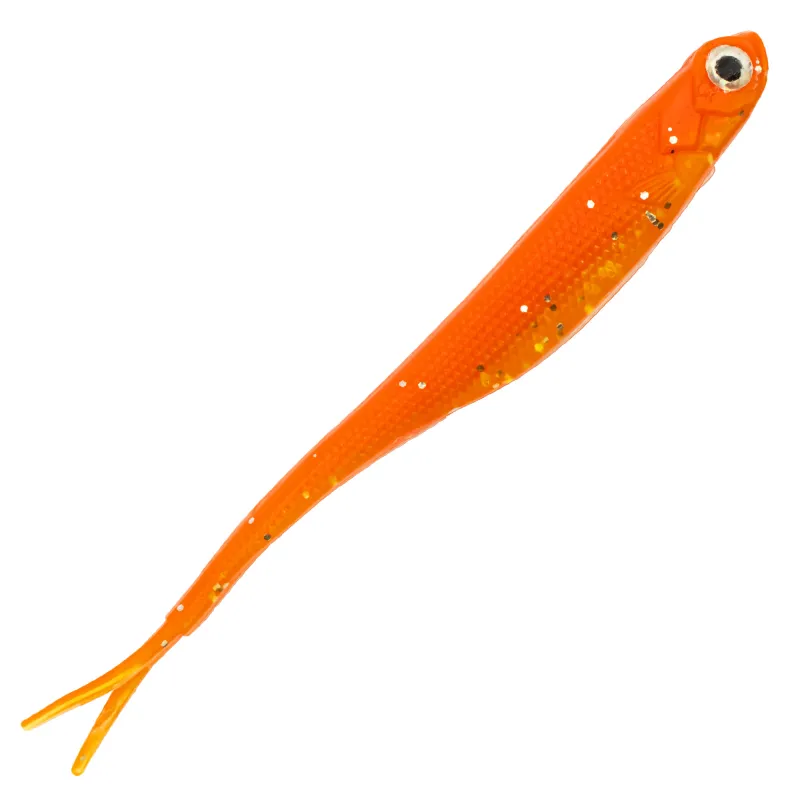 Fishdream Dropshot Warrior 12cm - Red Orange Glitter - 8 Stück