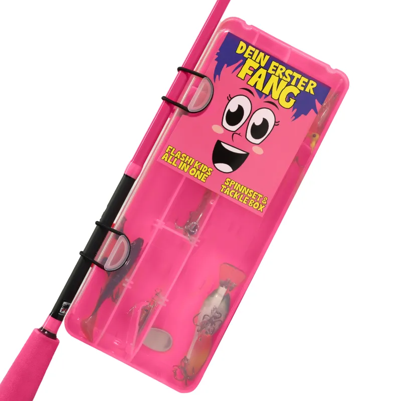 Fishdream Flashi Kids Spinnset 2 Teile- 1,65m - 5-24g - Pink