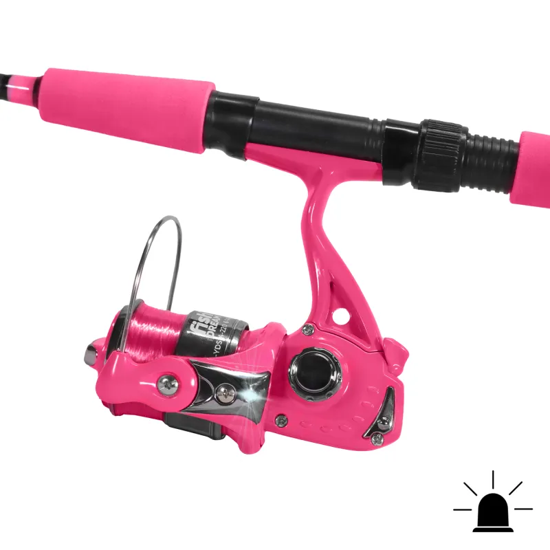 Fishdream Flashi Kids Spinnset 2 Teile- 1,65m - 5-24g - Pink