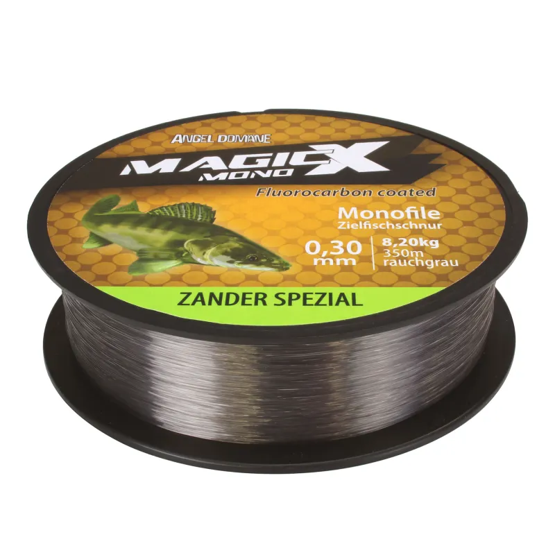 Fishdream Magic-X Zander Spezial 350m - 0,30mm - 8,2kg - rauchgrau