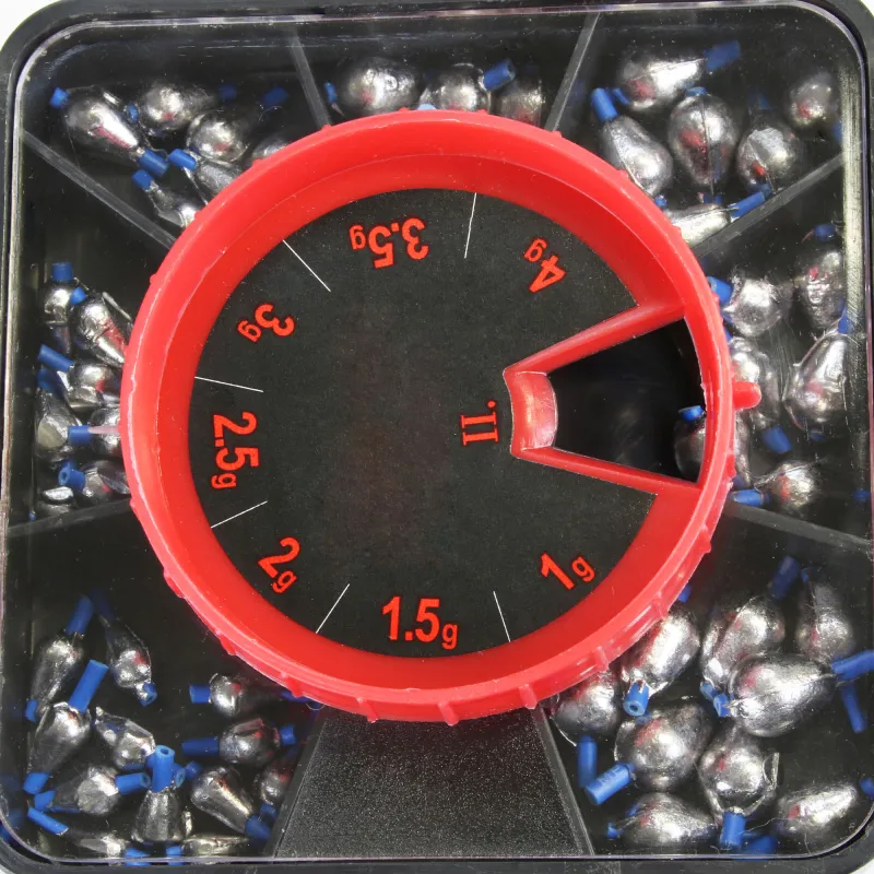 Fishdream Pro Tropfen Angelblei Sortiment 58 Stück 1-4g