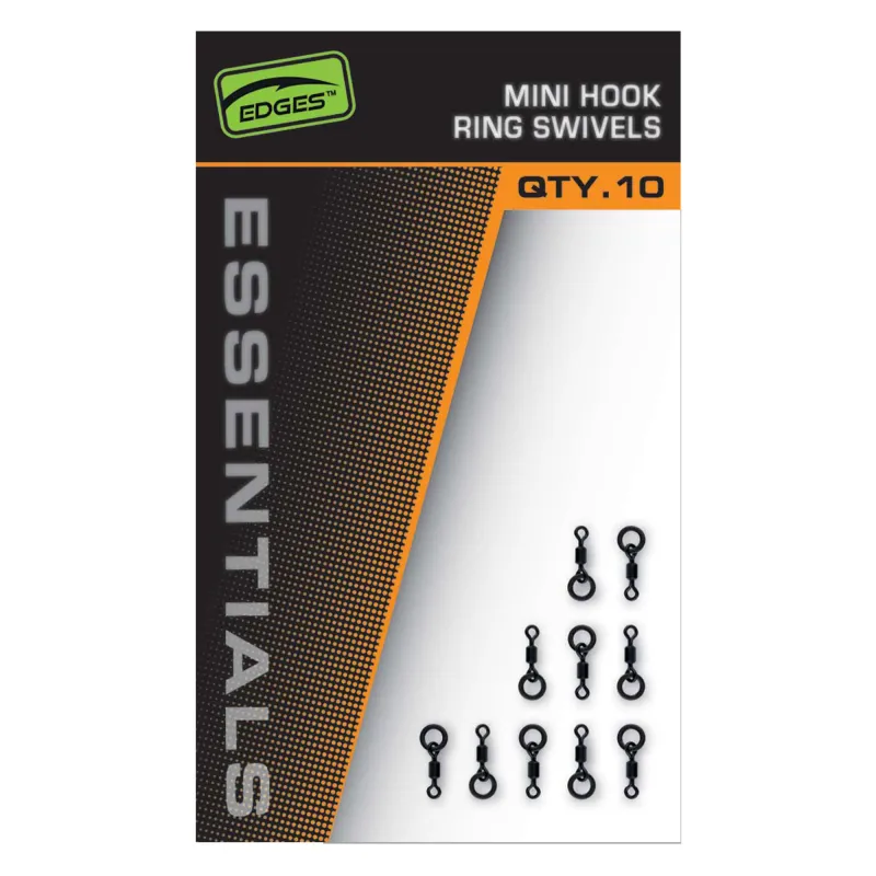 Fox Edges Mini Hook Ring Swivels 10Stück