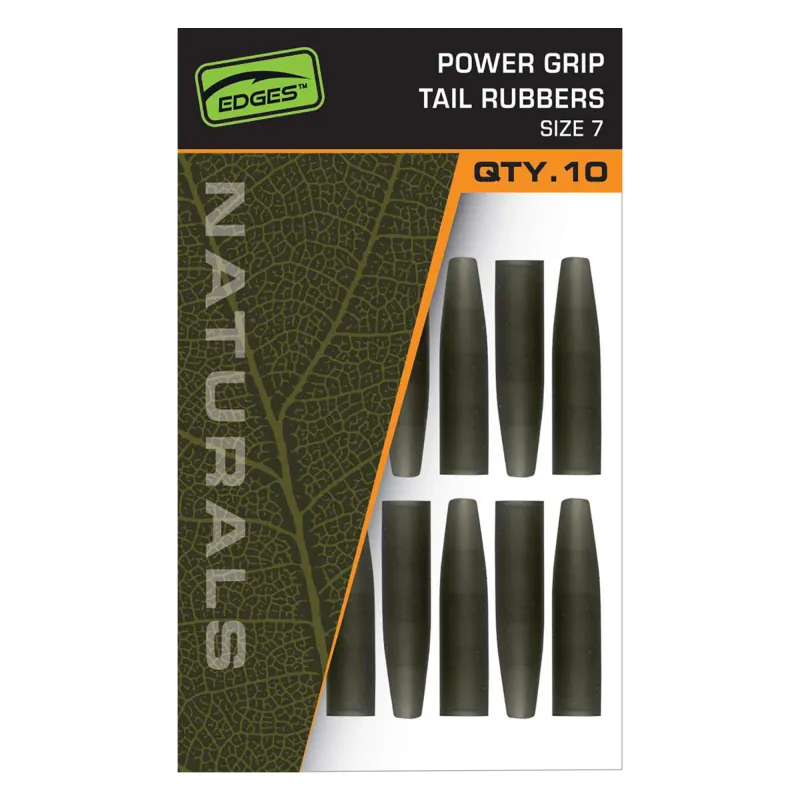 Fox Edges Naturals Power Grip Tail Rubbers 10 Stück - #7