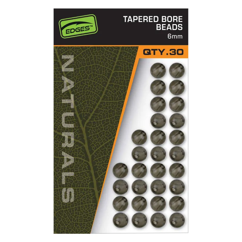 Fox Edges Naturals Tapered Bore Beads 6mm - 30Stück