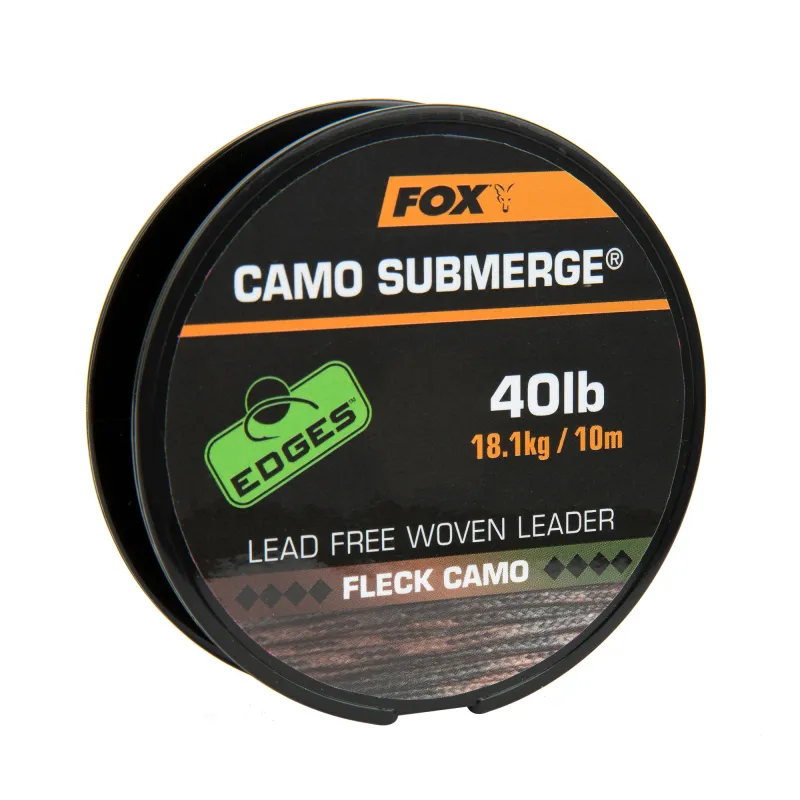 Fox Submerge Camo Leader Lead Free 40lb - 10m