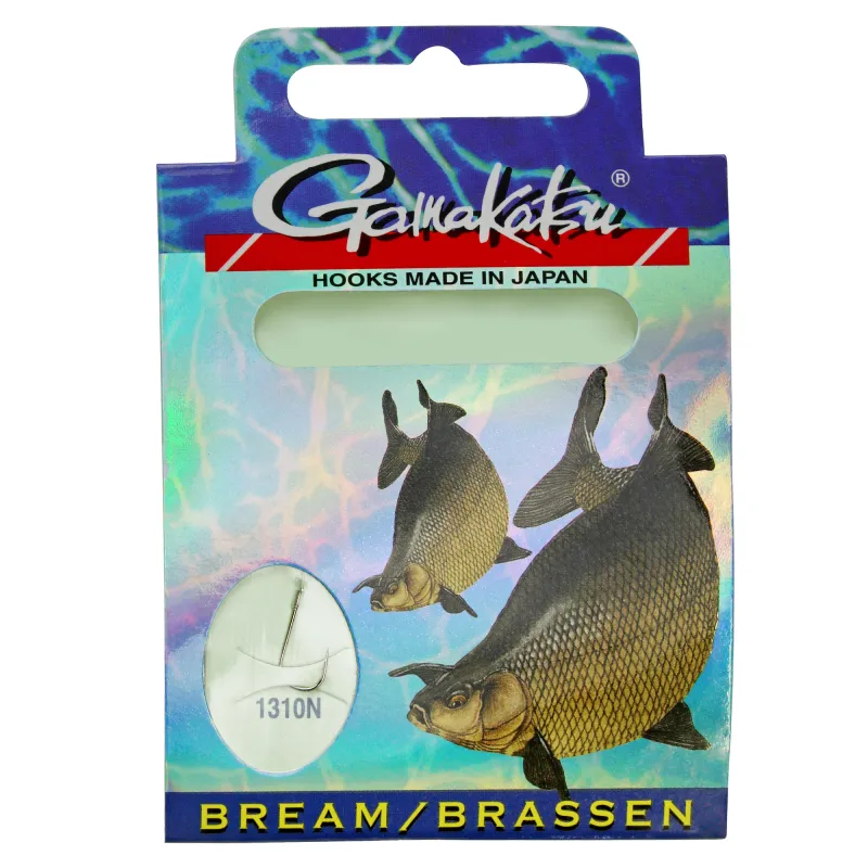 Gamakatsu Gebundene Haken BKD-1310N Brassen 16 70cm - Gr.16 - 0,1mm - 10Stück