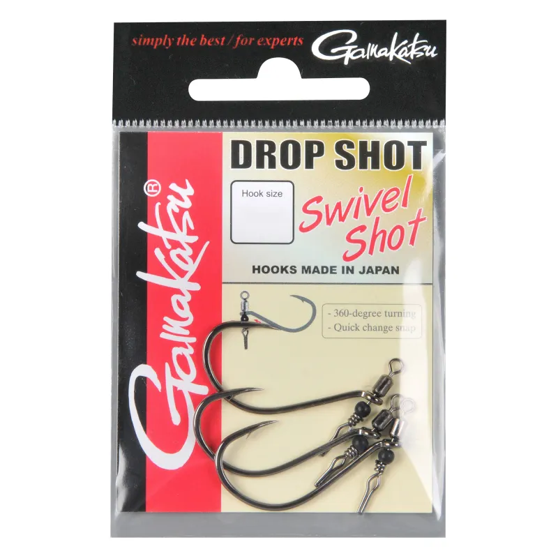 Gamakatsu Swivel Shot NS Black - Gr.2 - 3Stück