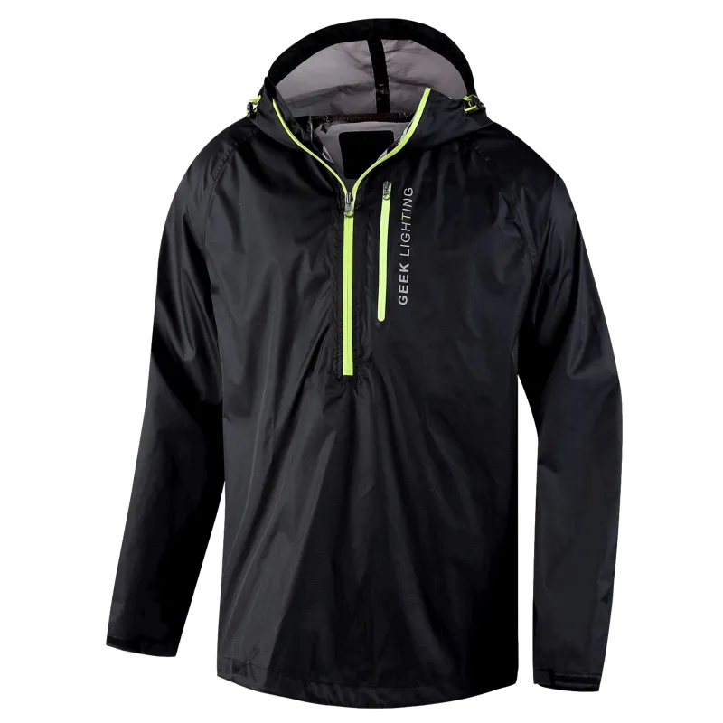 Geek Lighting Windbreaker BNG HZ schwarz / neon grün - Gr. M