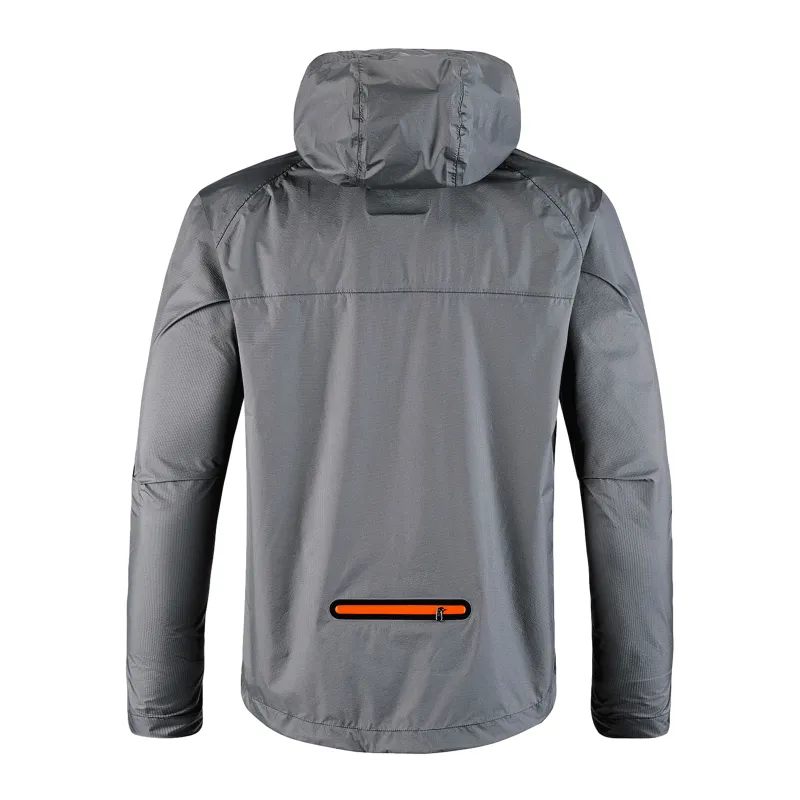 Geek Lighting Windbreaker GO grau/orange - Gr. M
