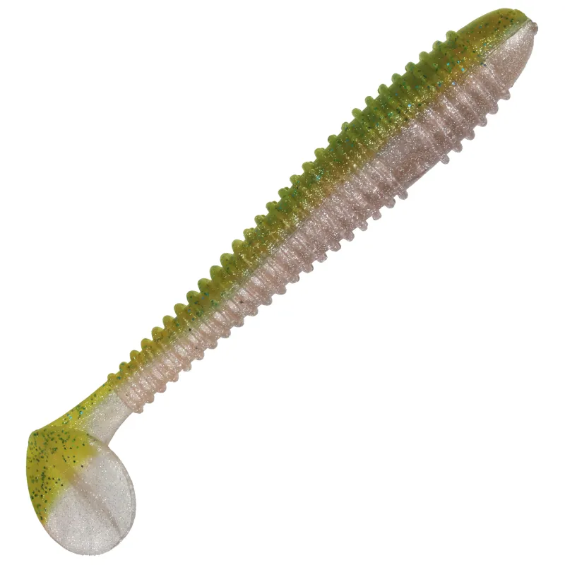 Gummifisch Canyonizer 11,5cm Army Green Purple 11.5cm - Army Green Purple - 13g - 4 Stück