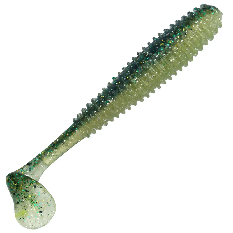 Gummifisch Canyonizer 11,5cm Dark Green Glitter 11,5cm - Dark Green Glitter - 13g - 4Stück