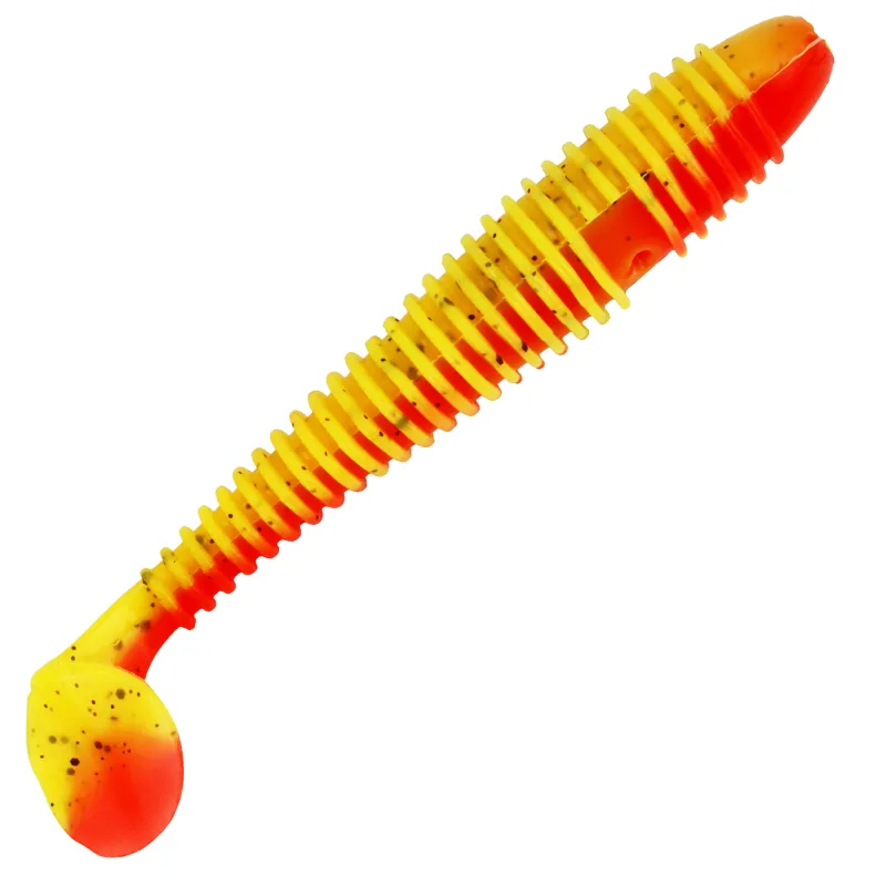 Gummifisch Canyonizer 11,5cm Red Yellow Speckled 11,5cm - Red Yellow Speckled - 13g - 4Stück