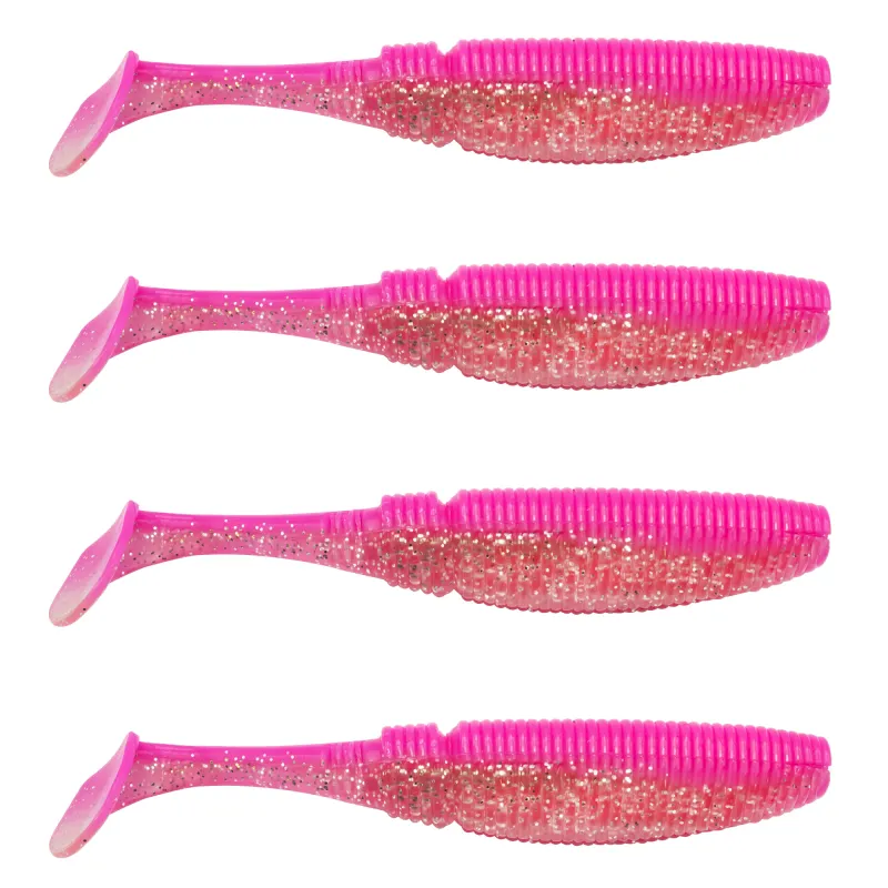 Pink Clear Silver Glitter