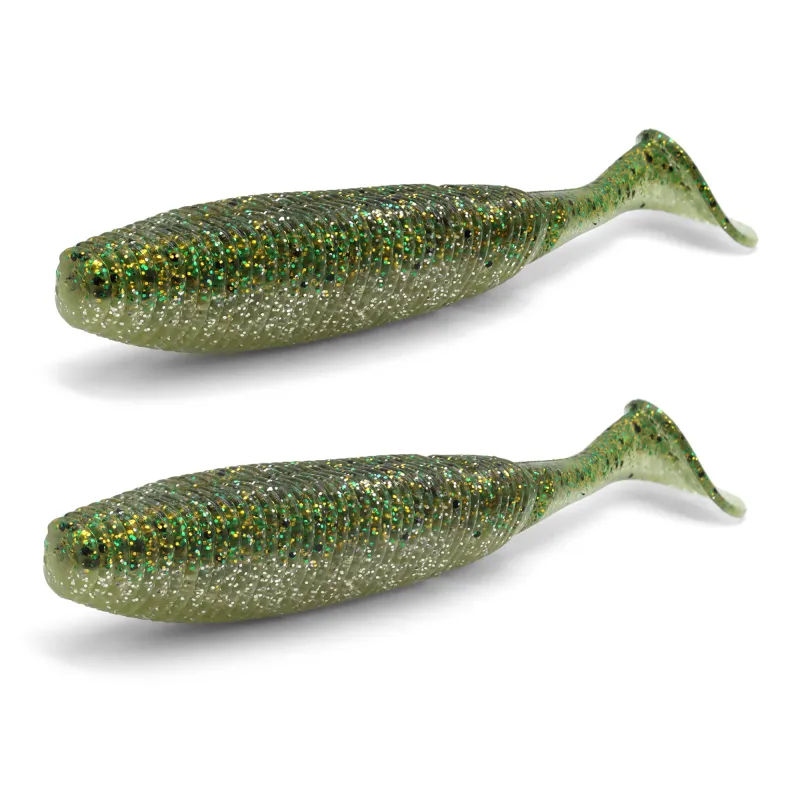 Silver Green Back Glitter