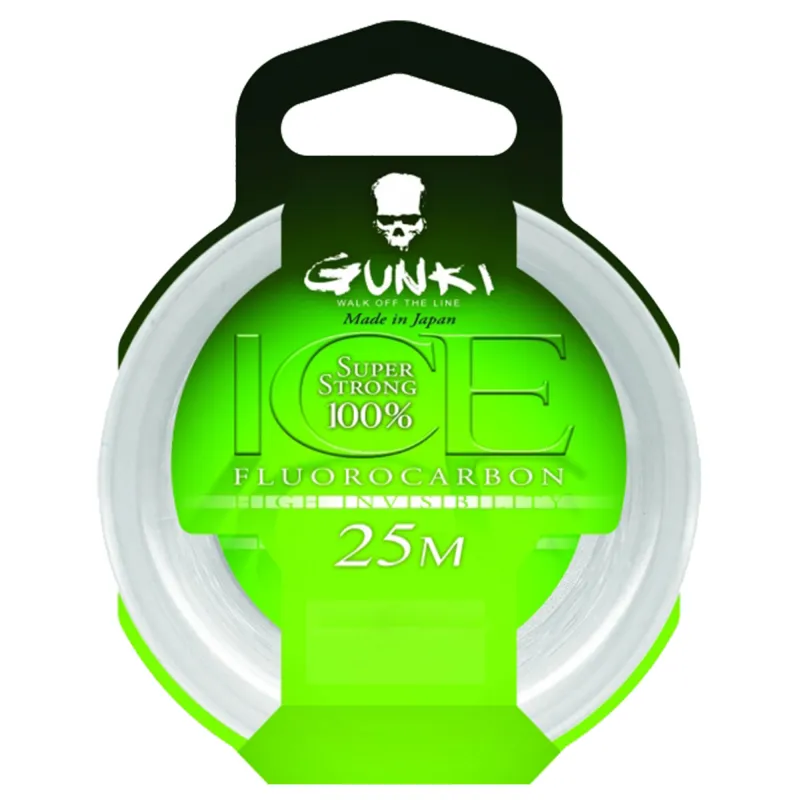 Gunki Fluorocarbon ICE 25m - 0,24mm - 4,32kg