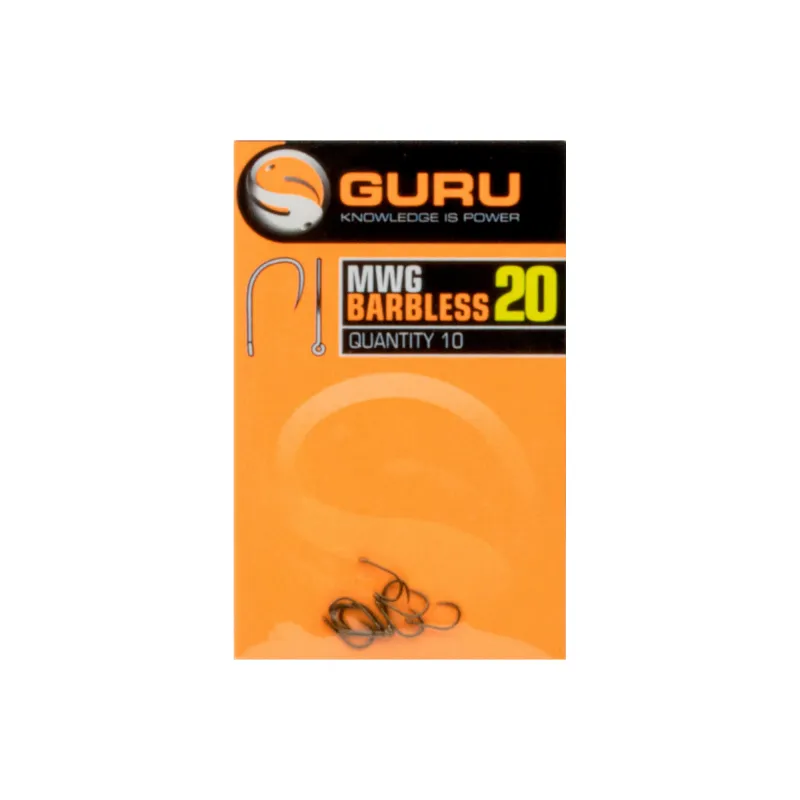 Guru MWG Hook Barbless Gr.20 - 10Stück