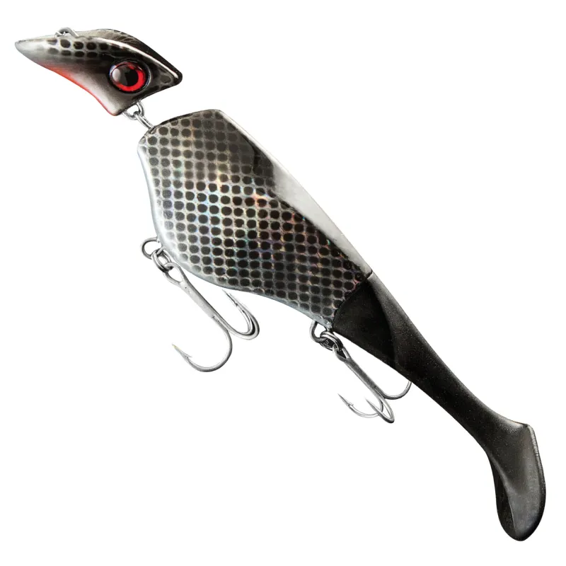 Headbanger Lures Headbanger Shad Wobbler suspending 22,0cm Black Metal