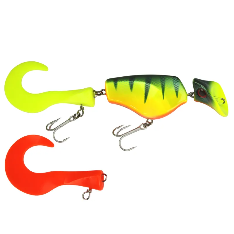 Headbanger Lures Headbanger Tail Wobbler sinking 23,0cm Limited Hot UV Perch inkl. Ersatzschwanz