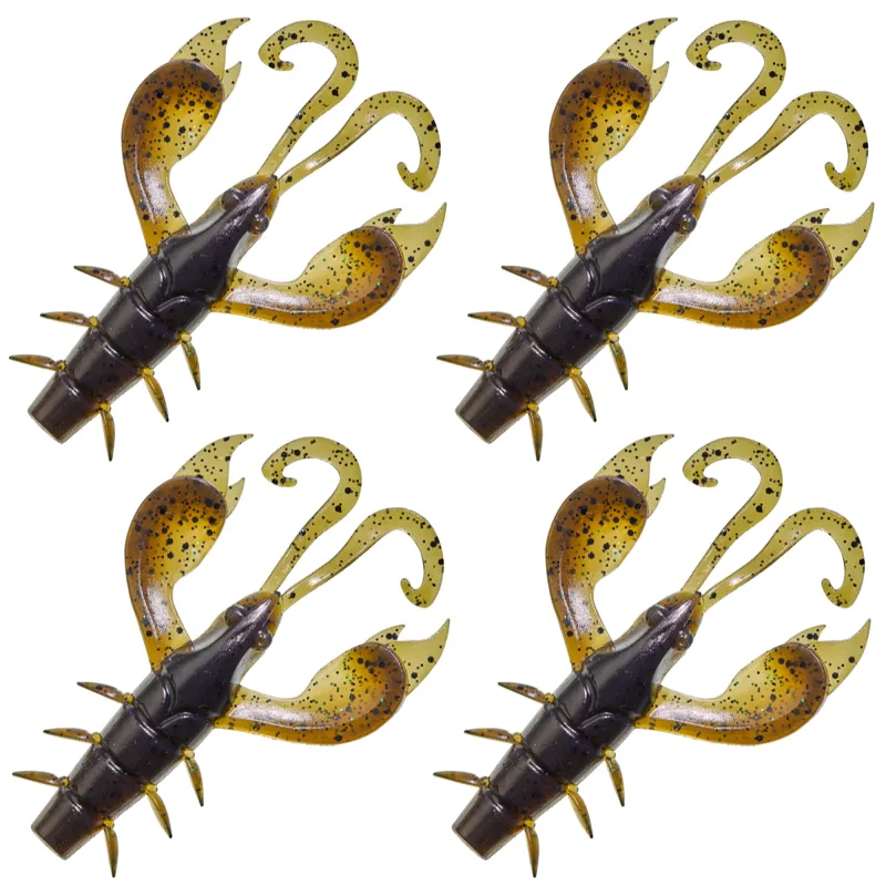 Illex Magic Craw Dark Gold Pumpkin - 8,0cm - 7,9g - 4Stück